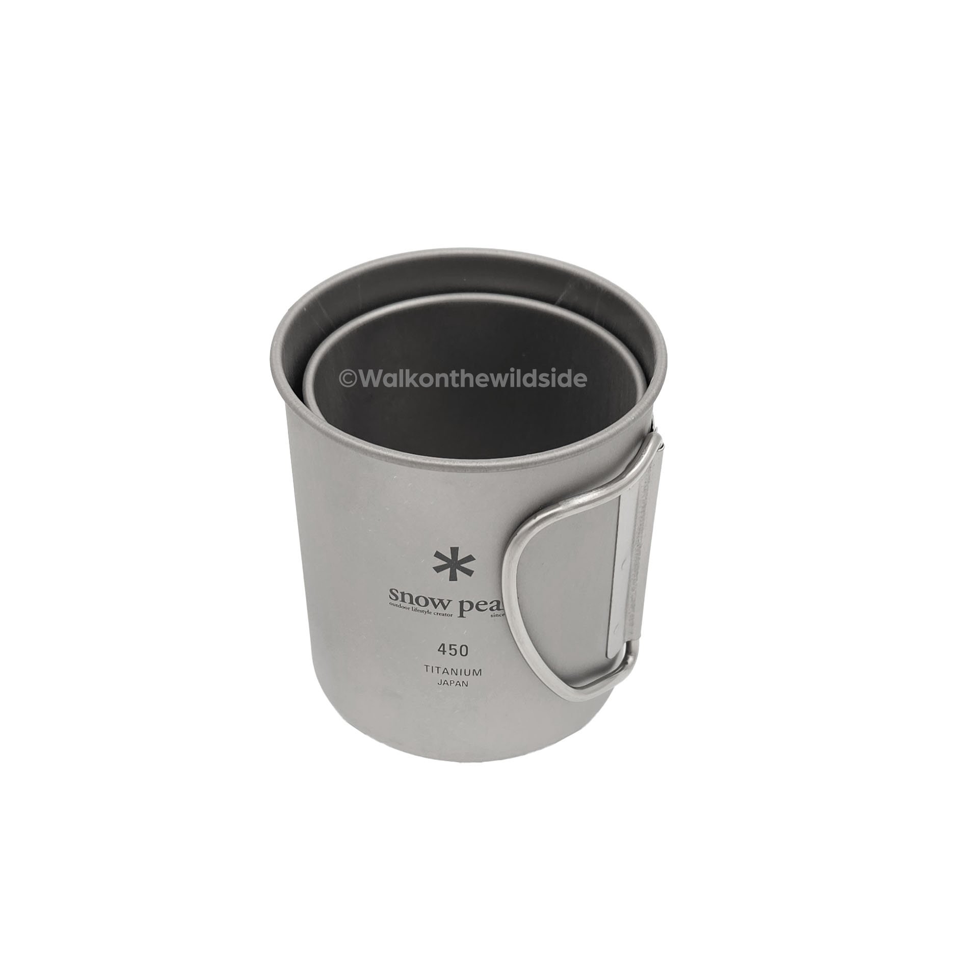 Snow Peak Single Wall 450 Mug mit Single Wall 300 Mug darin